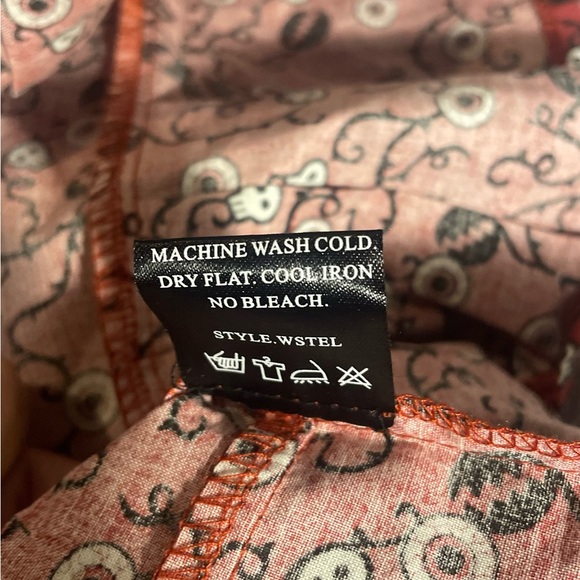 Too Fast Red Ruffled strapless top - Picture 6 of 11